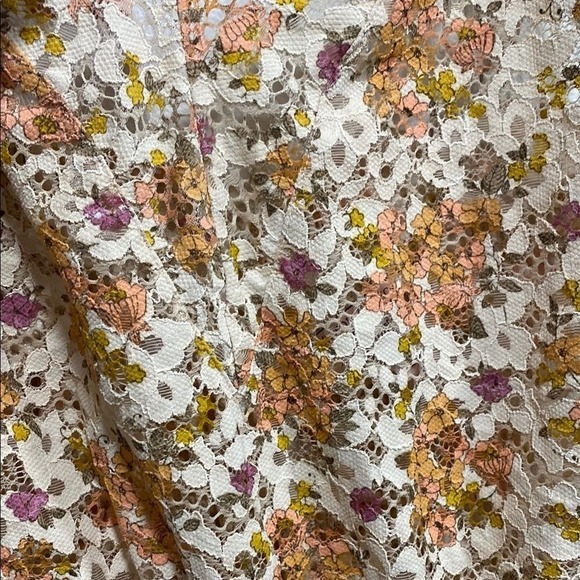 Victoria's Secret Floral Lace Teddy Romper XS Cream Retro Sleepwear‎ Lingerie - Picture 5 of 11